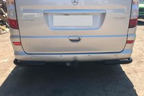 Mercedes Vito W639 2004-2014 Hintere Eckschutzrohre AK003 Schwarz (2 Stk., Edelstahl) Mittlerer und langer Radstand Foto 6