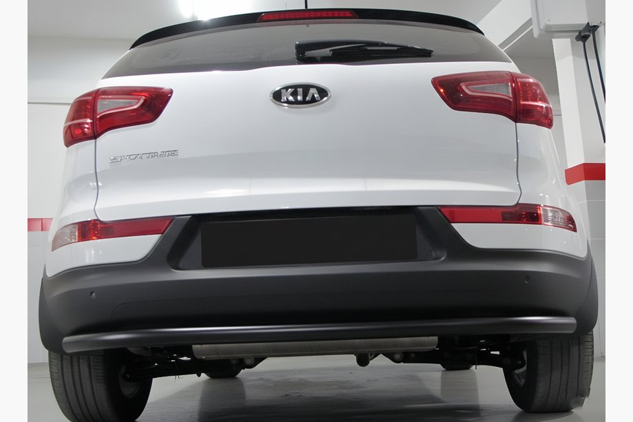 Kia Sportage 2010-2015 Heckbügel AK002 Schwarz (Edelstahl) Image