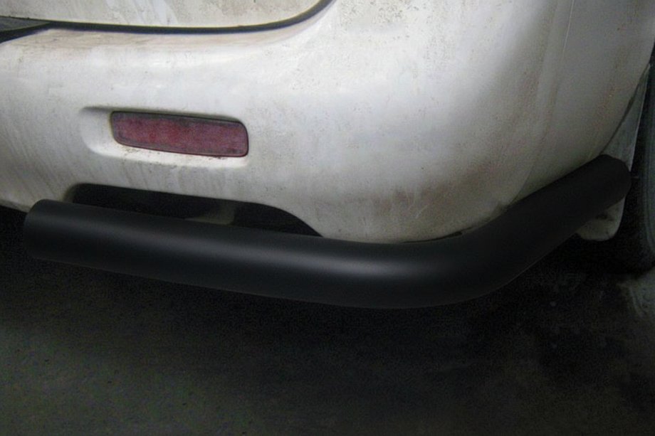 Hyundai H200, H1, Starex 1998-2007 Hintere Eckschutzrohre AK003 Schwarz (2 Stk., Edelstahl) Image
