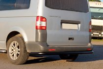 Volkswagen T6 2015-2024 Hintere Eckschutzrohre AK003 Schwarz (2 Stk., Edelstahl) Foto 3