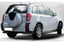 Chery Tiggo 3 2005- Hintere Eckschutzrohre AK003 Schwarz (2 Stk., Edelstahl) Foto 1