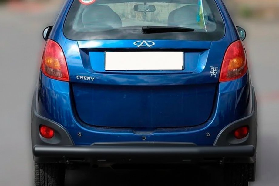 Chery Beat 2009-2015 Hinterer Schutz AK002 Schwarz (2 Stk., Edelstahl) Image