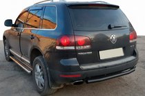 Volkswagen Touareg 2002–2010 Hinterer Schutz AK002 Schwarz (2 Stk., Edelstahl) Foto 1