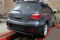Mitsubishi Outlander 2001-2006 Hinterer Überrollbügel AK002/2 Schwarz (Edelstahl) Foto 1