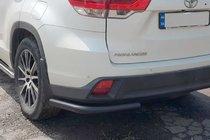 Toyota Highlander 2013-2019 Hintere Eckschutzrohre Black (2 Stk., Edelstahl) Foto 1