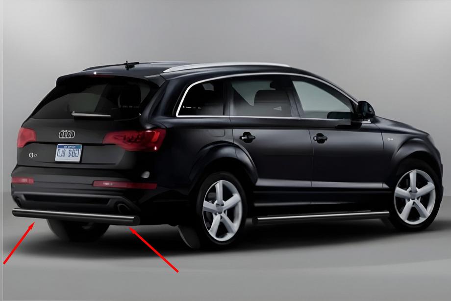 Audi Q7 2005-2015 Heckschutz AK002 Schwarz (Edelstahl) Image