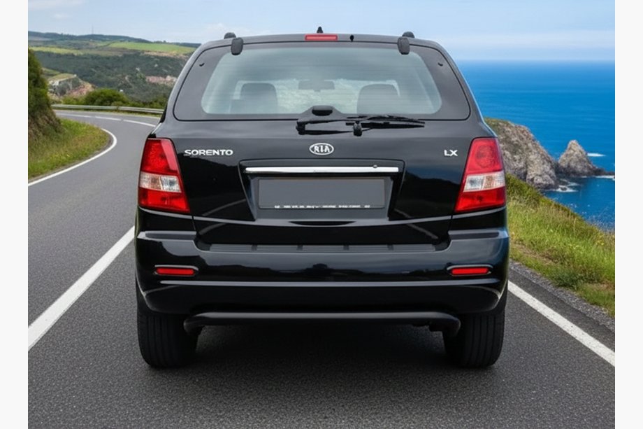 Kia Sorento I BL 2002-2009 Hinterer Überrollbügel AK012 Schwarz (Edelstahl) Image