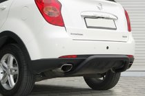 SsangYong Action 2005-2018 Hinterer Überrollbügel AK006 Schwarz (Edelstahl) Foto 2