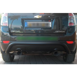 Heckbügel AK007 Schwarz (Edelstahl) Chevrolet Captiva 2006-2019 Foto 1