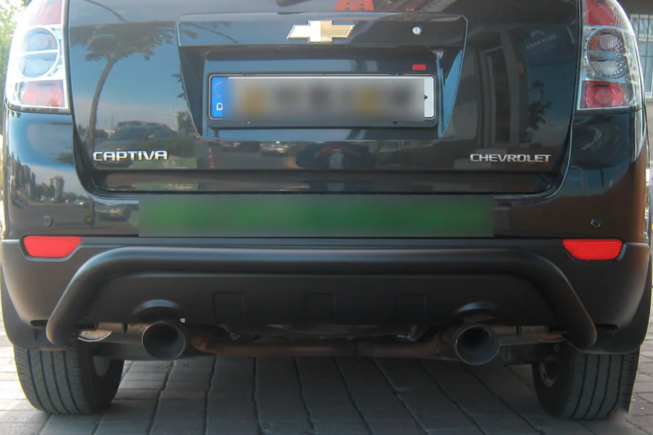 Chevrolet Captiva 2006-2019 Heckbügel AK007 Schwarz (Edelstahl) Image