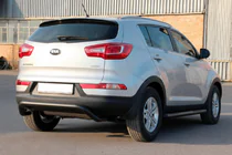 Kia Sportage 2010-2015 Heckbügel AK007 Schwarz (Edelstahl) Foto 3