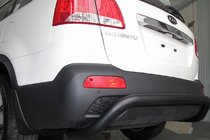Kia Sorento II XM 2009-2014 Heckbügel AK007 Schwarz (Edelstahl) Foto 2