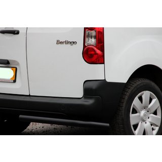 Hintere Eckschutzrohre AK-003 Schwarz (Edelstahl) Peugeot Partner Tepee 2008-2018 Foto 2