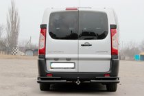 Peugeot Expert 2007-2016 Hintere Eckschutzrohre AK-003-Double Black (2 Stk., Edelstahl) Foto 2