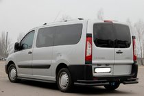 Fiat Scudo 2007-2015 Hintere Eckschutzrohre AK003-Double Black (2 Stk., Edelstahl) Foto 3