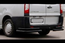 Citroen Jumpy 2007–2017 Hintere Eckschutzrohre Double Black (2 Stk., Edelstahl) Foto 1