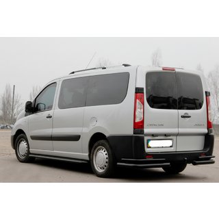 Hintere Eckschutzrohre Double Black (2 Stk., Edelstahl) Citroen Jumpy 2007–2017 Foto 3
