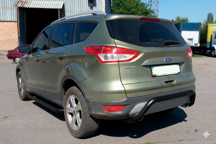 Ford Kuga 2008-2013 Heckbügel AK007 Schwarz (Edelstahl) Image
