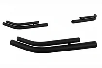 Ford Transit 2000–2014 Hintere Eckschutzrohre AK003-Double Black (Edelstahl) Foto 4