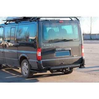 Hintere Eckschutzrohre AK003-Double Black (Edelstahl) Ford Transit 2000–2014 Foto 2