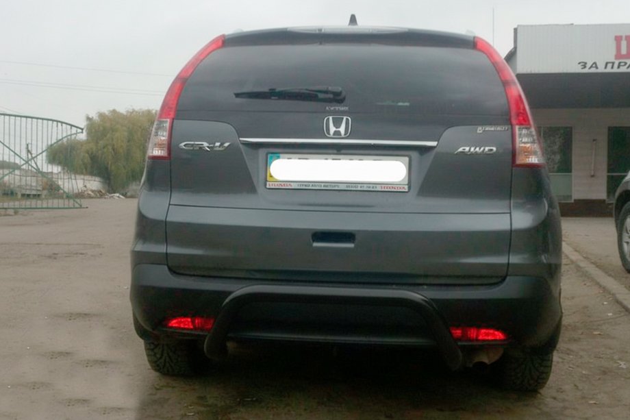 Honda CRV 2012-2016 Heckbügel AK007 Schwarz (Edelstahl) Foto 3