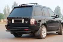 Range Rover III L322 2002-2012 Hinterer Doppelrohrbügel AK002 Schwarz (Edelstahl) Foto 3