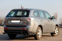Mitsubishi Outlander 2012-2021 Heckbügel AK004 Schwarz (Edelstahl) Foto 3