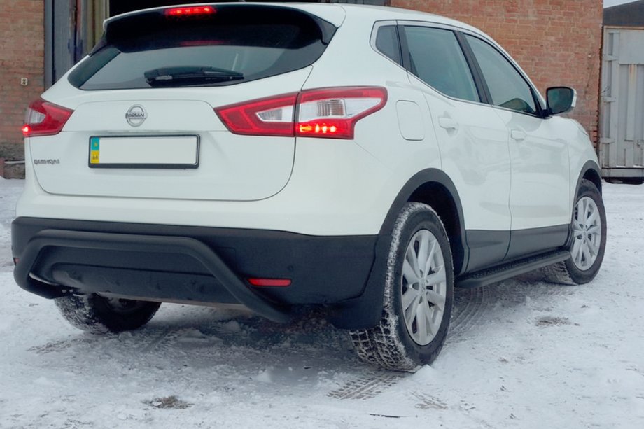 Nissan Qashqai 2014-2021 Heckbügel AK007-1 Schwarz (Edelstahl) Image