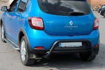 Renault Sandero 2013-2022 Heckbügel AK007 Schwarz (Edelstahl) Foto 6