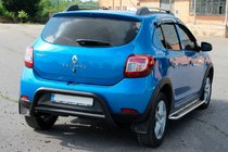 Dacia Sandero 2013-2020 Heckbügel AK007 Schwarz (Edelstahl) Foto 6