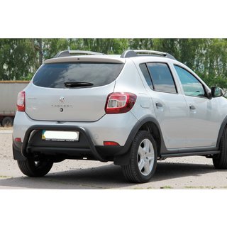 Heckbügel AK007 Schwarz (Edelstahl) Dacia Sandero 2013-2020 Foto 1