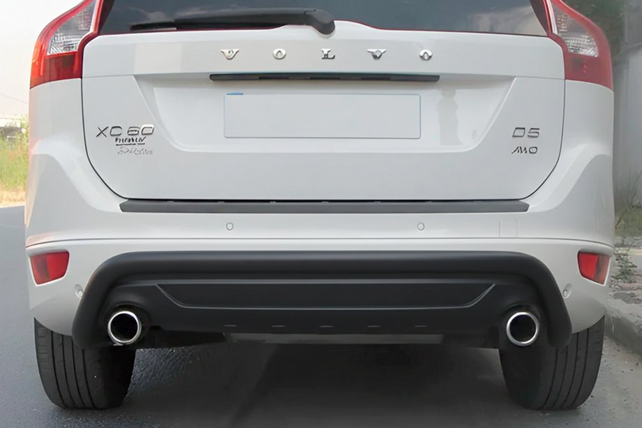 Volvo XC60 2009-2017 Heckschutz AK007 Schwarz (Edelstahl) Image