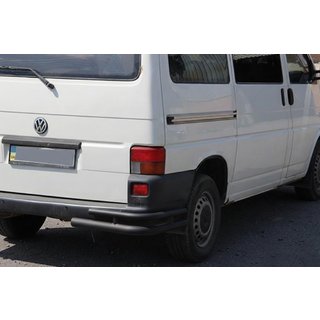 Doppelte hintere Eckschutzrohre AK003-Double Black (2 Stk., Edelstahl) Foto 3