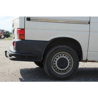 Doppelte hintere Eckschutzrohre AK003-Double Black (2 Stk., Edelstahl) Foto 4