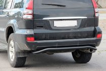Toyota Land Cruiser Prado 120 2002-2009 Heckschutz AK008 Schwarz Foto 4