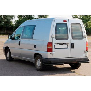 Hintere doppelte Eckrohre AK003 Double Black (Edelstahl) Fiat Scudo 1996-2007 Foto 4