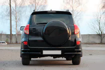 Toyota Rav 4 2006-2013 Hintere Eckschutzrohre AK003-double Schwarz (2 Stk., Edelstahl) Foto 1