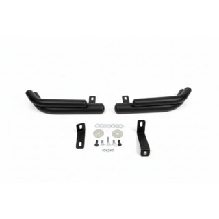 Hintere Doppel-Eckschutzrohre AK003 Double Black (Edelstahl) Hyundai Santa Fe 2 2006-2012 Foto 3