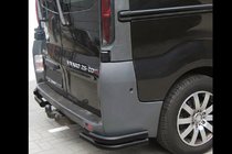 Opel Vivaro 2001–2015 Hintere Eckschutzrohre AK003-Doppel Black (Edelstahl) Foto 1