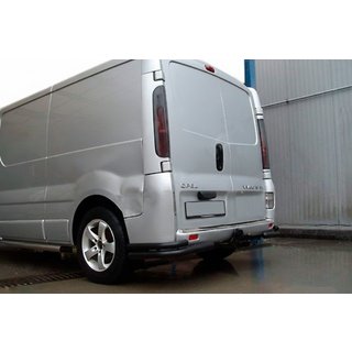 Hintere Eckschutzrohre AK003-Doppel Black (Edelstahl) Opel Vivaro 2001–2015 Foto 2