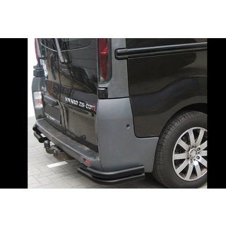 Hintere Eckschutzrohre AK003-Doppel Black (Edelstahl) Opel Vivaro 2001–2015 Foto 1