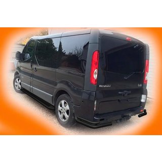 Hintere Eckschutzrohre AK003-Doppel Black (Edelstahl) Opel Vivaro 2001–2015 Foto 3