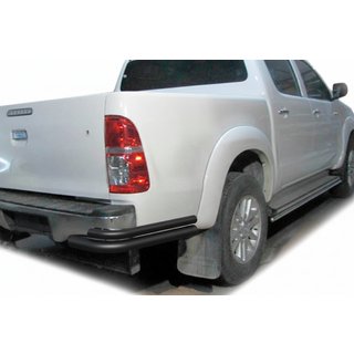 Hintere Eckschutzrohre AK003-Doppel Black (Edelstahl) Toyota Hilux 2006-2015