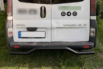 Renault Trafic 2001–2015 Heckschutz AK006 Schwarz (Edelstahl) Foto 4