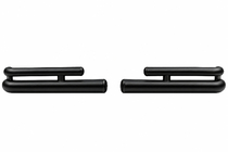 Toyota Land Cruiser Prado 120 2002-2009 Hintere Doppelrohre AK003-2 Schwarz (2 Stk., Edelstahl) Foto 6