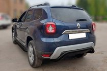 Renault Duster 2018-2024 Heckschutz AK007 Schwarz (Edelstahl) Foto 1