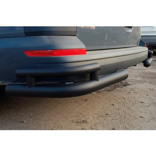 Hintere Eckschutzrohre AK003-Double Black (2 Stk., Edelstahl) Volkswagen T6 2015-2024 Foto 2