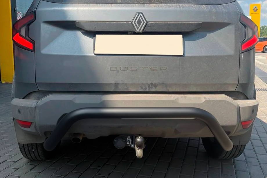 Dacia Duster 2024- Heckschutz AK007 Schwarz (Edelstahl) Image