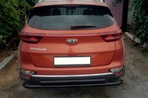 Kia Sportage 2015-2021 Heckschutz AK002-2 Schwarz (Edelstahl) Foto 2