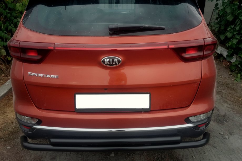 Kia Sportage 2015-2021 Heckschutz AK002-2 Schwarz (Edelstahl) Image